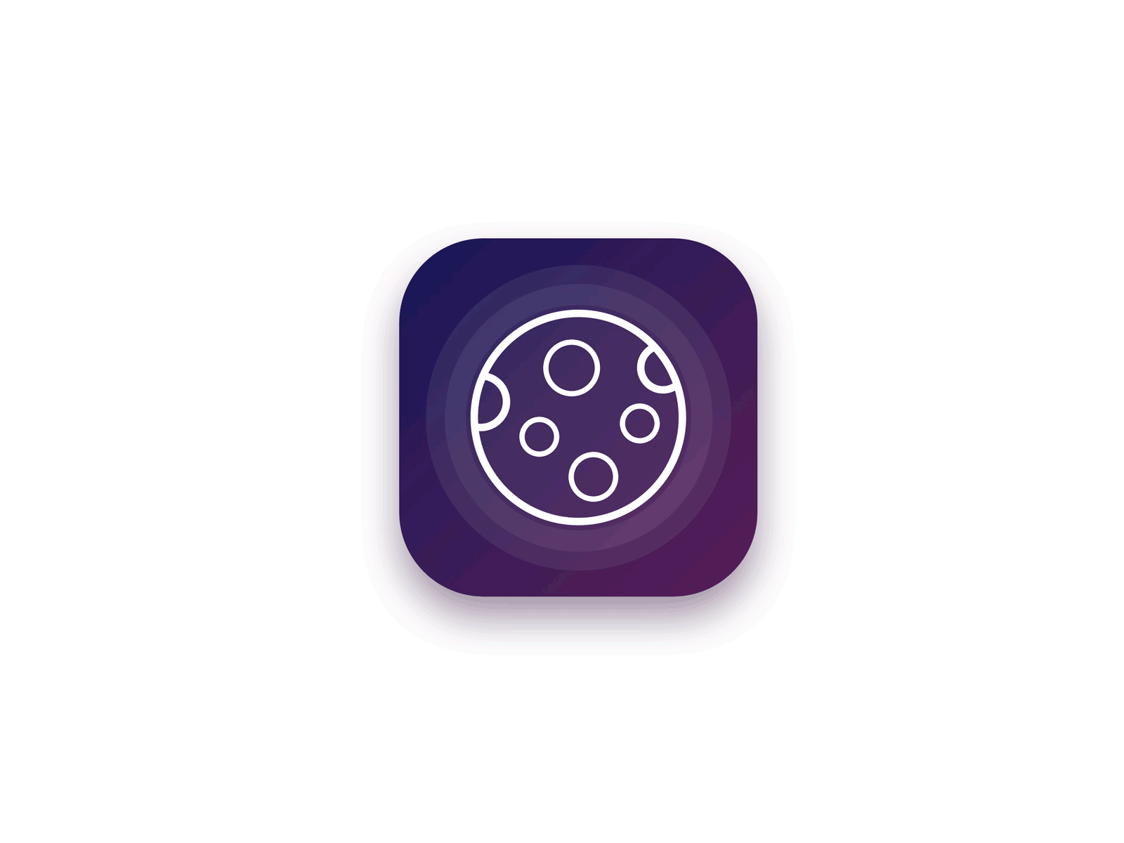 Daily UI 5 — App Icon animation daily 100 challenge dailyui icon icon design moon ui uidesign