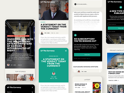The Currency News App app branding clean ui mobile mobile ui news product design typography ui ux