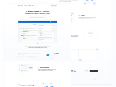 Enterprise App Landing page