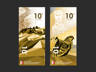 10 FARINETS local money ademus artwork bank branding design farinet farinet farinets illustration local currency money valais vector