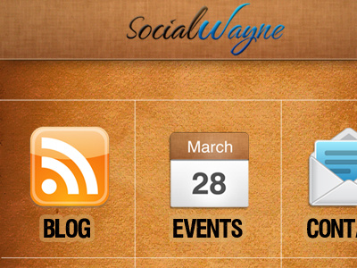 Social Wayne iPhone app UI