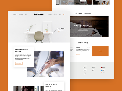 Furniture maker - Homepage design furniture homepage ui ux web
