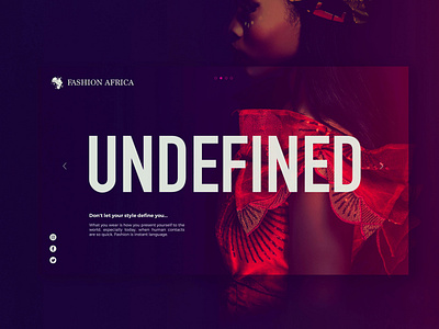 Fashion Africa Webpage