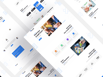 Credit Card Services Landing Page bank landing page best 2021 website credit card credit debit card elementor figma online banking simplicity usability ui ux website website service wordpress