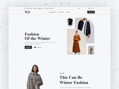 Winter Fashion Web Template page best design elementor fashion fashion boy fashion girl figma trending design ui uidesign ux uxdesign web website winter winter fashion boy winter fashion girl winter shopping wordpress