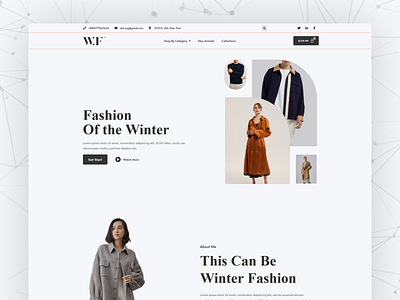 Winter Fashion Web Template page