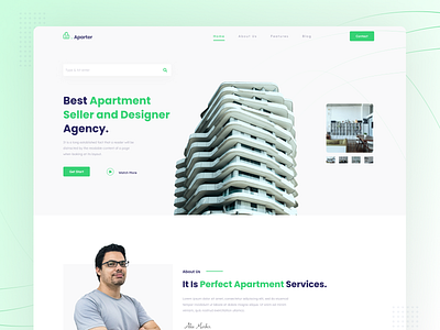 Real Estate Landing Page Templates agency apartment architecture best 2022 website corporate ecommerce estate home landing page odern clean bright property real estate realestate web