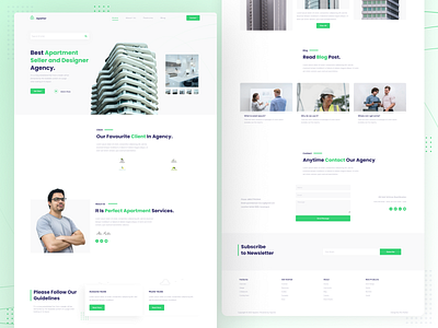 Real Estate Landing Pages WordPress Live Templates agency apartment architecture corporate ecommerce estate figma home home design modern clean office design property real estate trending design ui uidesign ux website wordpress