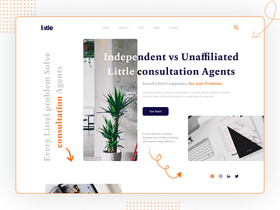 Little consultation Agency Header Design agency consultation consultation agency elementor figma little little agency little consultation agency little support website problem solve small agency ui uidesign ux website wordpress