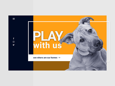 Design for Dog Shelter website adopt cute design dog dogs friends friendsgiving friendship inspiration landingpage play shelter trend ui uidesign uxdesign uxui website