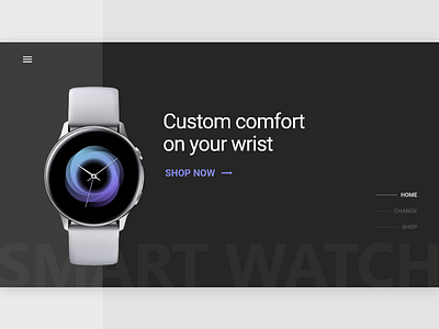 Smart Watch landing page