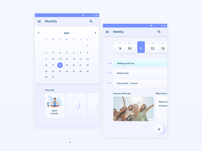 Planner with UI Elements