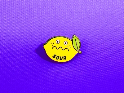 Sour Enamel Pin design digital illustration enamel pin enamelpin illustration product vector