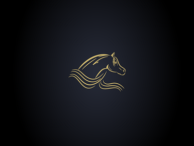 arabian animal arabian horse lineart logo