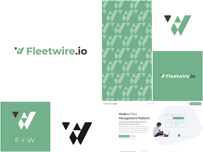Fleetwire Logo and Branding Design branding design icon logo logo design typography vector
