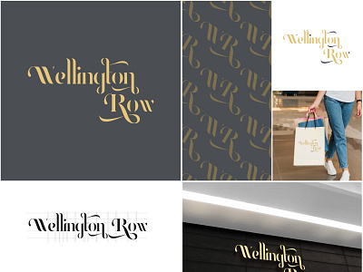 Wellington Row Logo and Branding Design branding design icon logo logo design typography vector