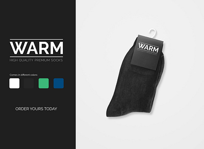 Warm Socks Brand Concept and Mockup branding graphics design logo mockup design vector