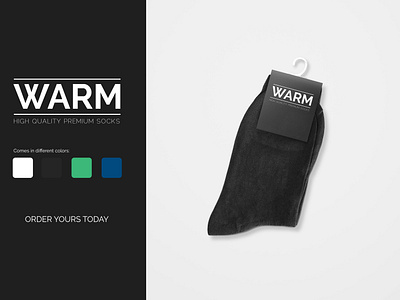 Warm Socks Brand Concept and Mockup