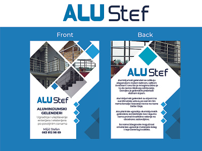 Alu-Stef Flyer Design branding design flyer illustration typography vector