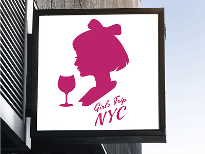 Girls Trip NYC Logo Concept brand identity branding design flat icon logo logo design minimal typography vector