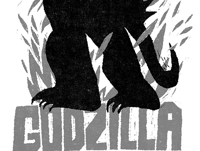 Godzilla fakeadsforrealmovies horror illustration movie scifi