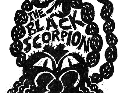 The Black Scorpion fakeadsforrealmovies horror illustration movie scifi