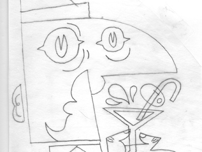 Holiday Illo Sketch booze holiday