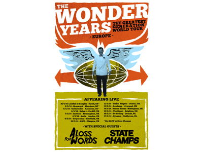 TWY European Tour Poster gigposter tour