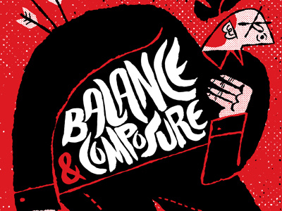 B&C Gigposter balance and composure cowboy gigposter poster