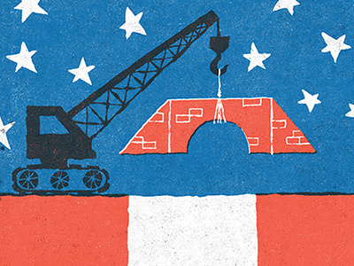 Building Bridges editorial illustration