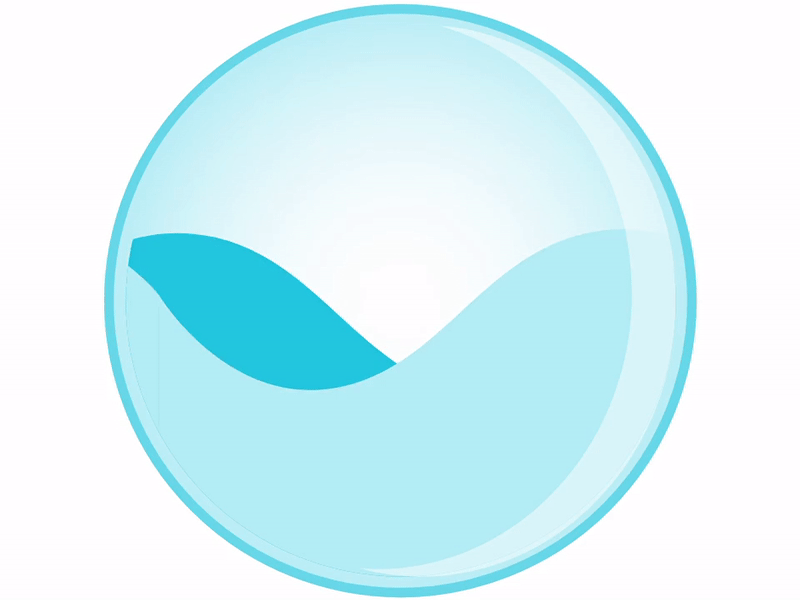 Moving Water Logo adobe xd adobexd animated animated gif animated logo animated logo gif branding gif illustration logo