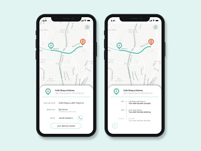 Café Delivery Location Tracker app dailyui dailyuichallenge design figma interface interface design location location interface location tracker location tracker interface maps mobile app design navigation navigation interface tracker interface ui user interface user interface design ux