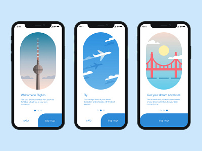 Onboarding Page of Flighto Apps app dailyui dailyuichallenge design figma flight booking app interface interface design interfacedesign mobile apps mobile apps design onboarding onboarding screen onboarding ui sign up sign up screen sign up ui ui user interface ux