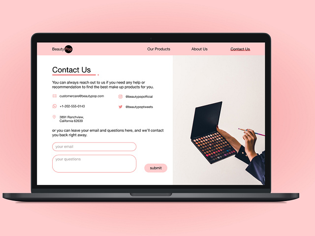 Contact Us Page designs, themes, templates and downloadable graphic ...
