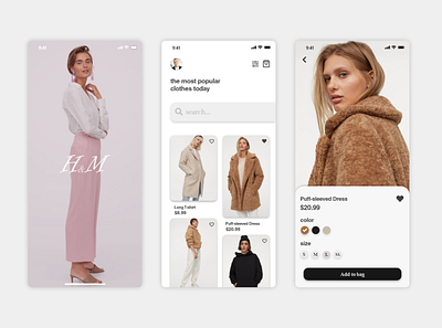 H&M online shop app order branding design clothes clothes shop design dress minimal online marketing online shop online shopping online shopping app online store shoping shopping store sweatshirt ui ui design ui ux ux