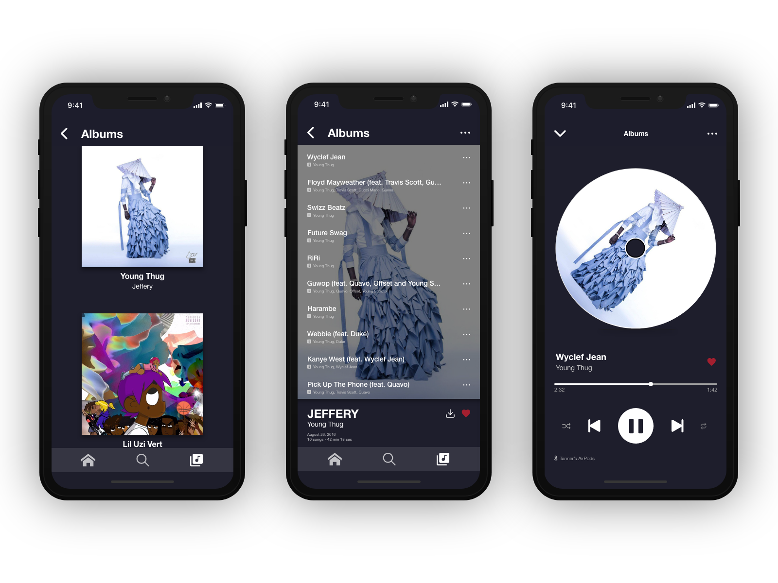 Music App Album Flow ReDesign by Tanner Anderson on Dribbble