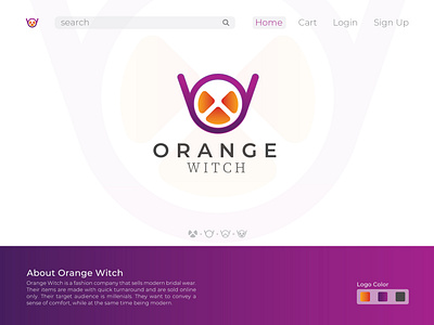 Orange Witch - Fashion Logo Design