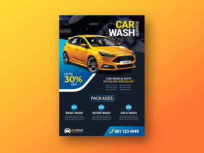 Car-Wash Flyer Design business flyer carwash corporate flyer flyer flyer design flyers washflyer