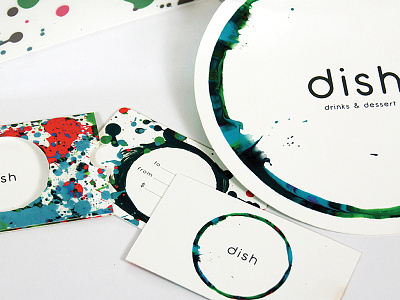 Dish Restauraunt Identity branding color corporate design dish graphic design identity jackson polluck paint restaurant