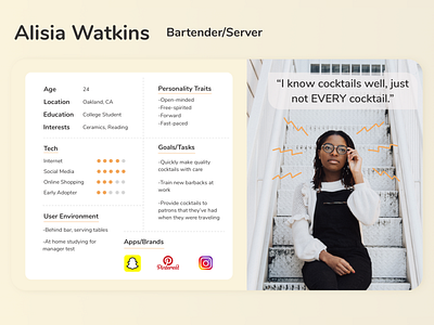 User Persona - Tailmix app mobile app mobile app design mobile design persona personas ui user experience user persona user personas ux