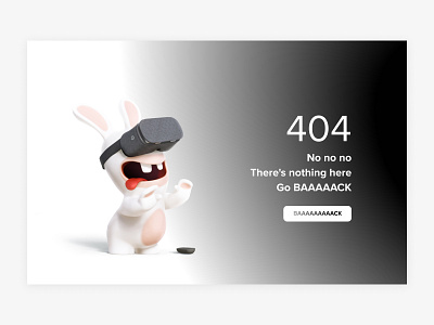 Page 404 404 404 page daily ui 008 dailyui desktop minimal minimalism rabbit