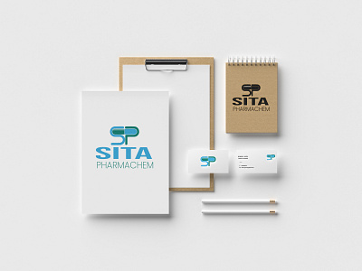 Sita Pharmachem Logo Design animation branding design icon illustration illustrator logo minimal typography vector