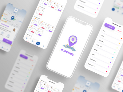 Moodmaps App Design app branding clean dribbble best shot ios ios app design popular trending trending ui ui ui ux user experience user experience design user interface user interface design ux ux research