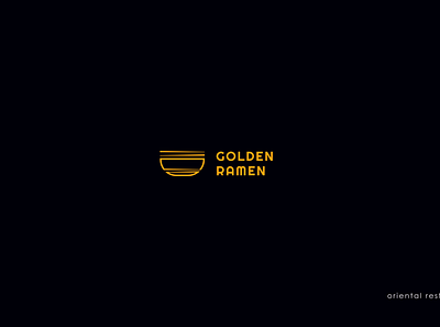 Golden Ramen adobe art design graphic illustration illustrator logo vector web website