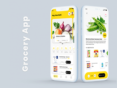 Grocery App 2020 - PART 1 2020 design app branding design food order grocery app grocery store illustration logo rkhd typography ui ux web