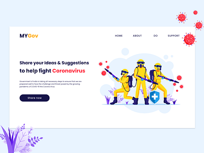 Corona Protectors 2020 ui trends app branding colorful corona design fight corona illustration india indian indian gov lockdown mygov rkhd stayhome support typography ui ux web