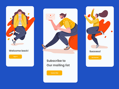 Energetic Onboarding Screen