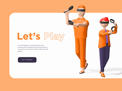 VR Game Play - Landing Page