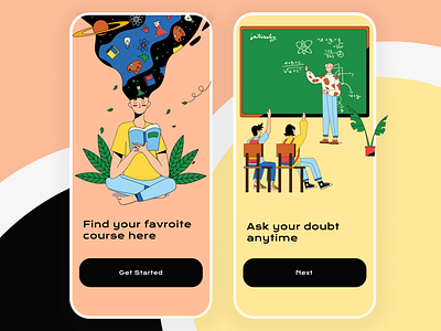 Learning App Onboarding UI