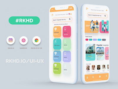 Doctor App app design illustration rkhd ux